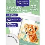 Художественная бумага Brauberg 20 лист.