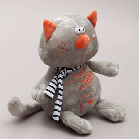 Игрушка мягкая ЭВРИКА Кот Котофей серый