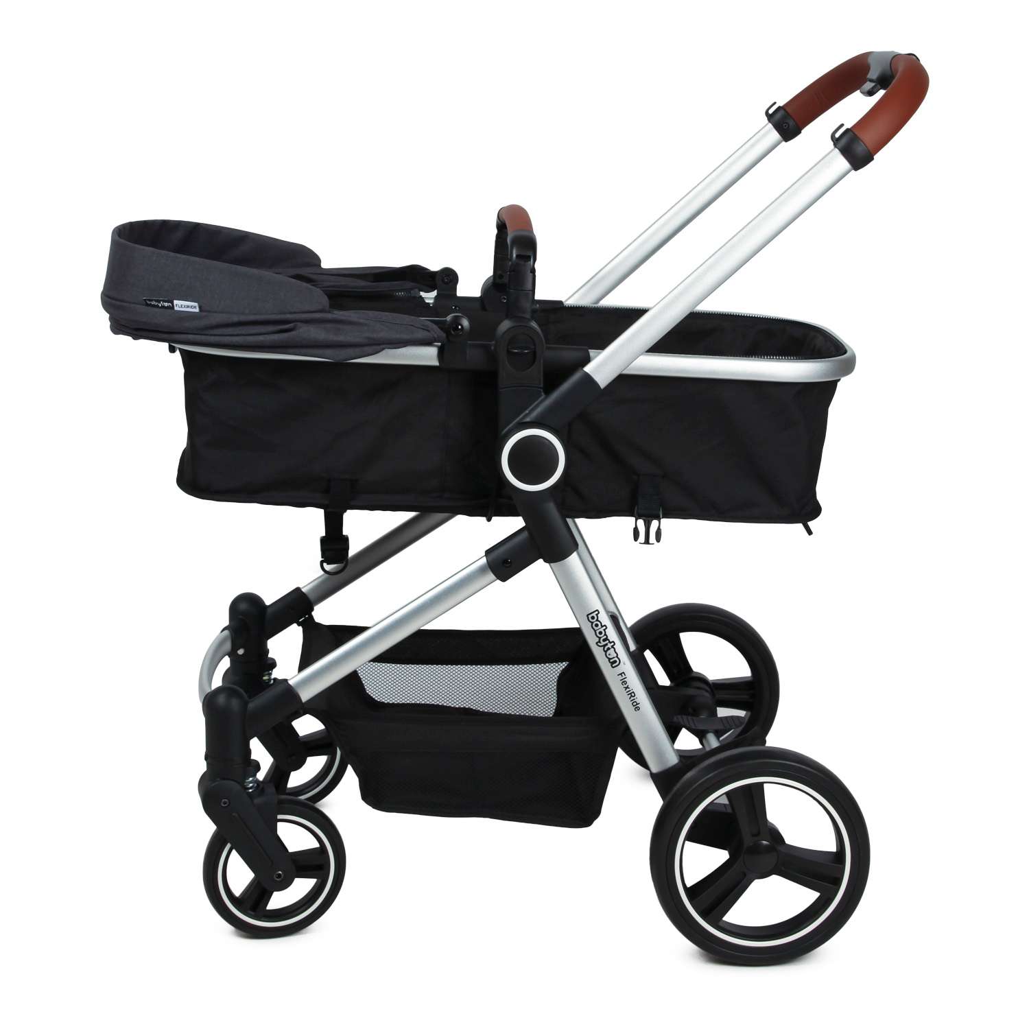 Коляска 3в1 Babyton Flexi Ride Black-Grey - фото 12