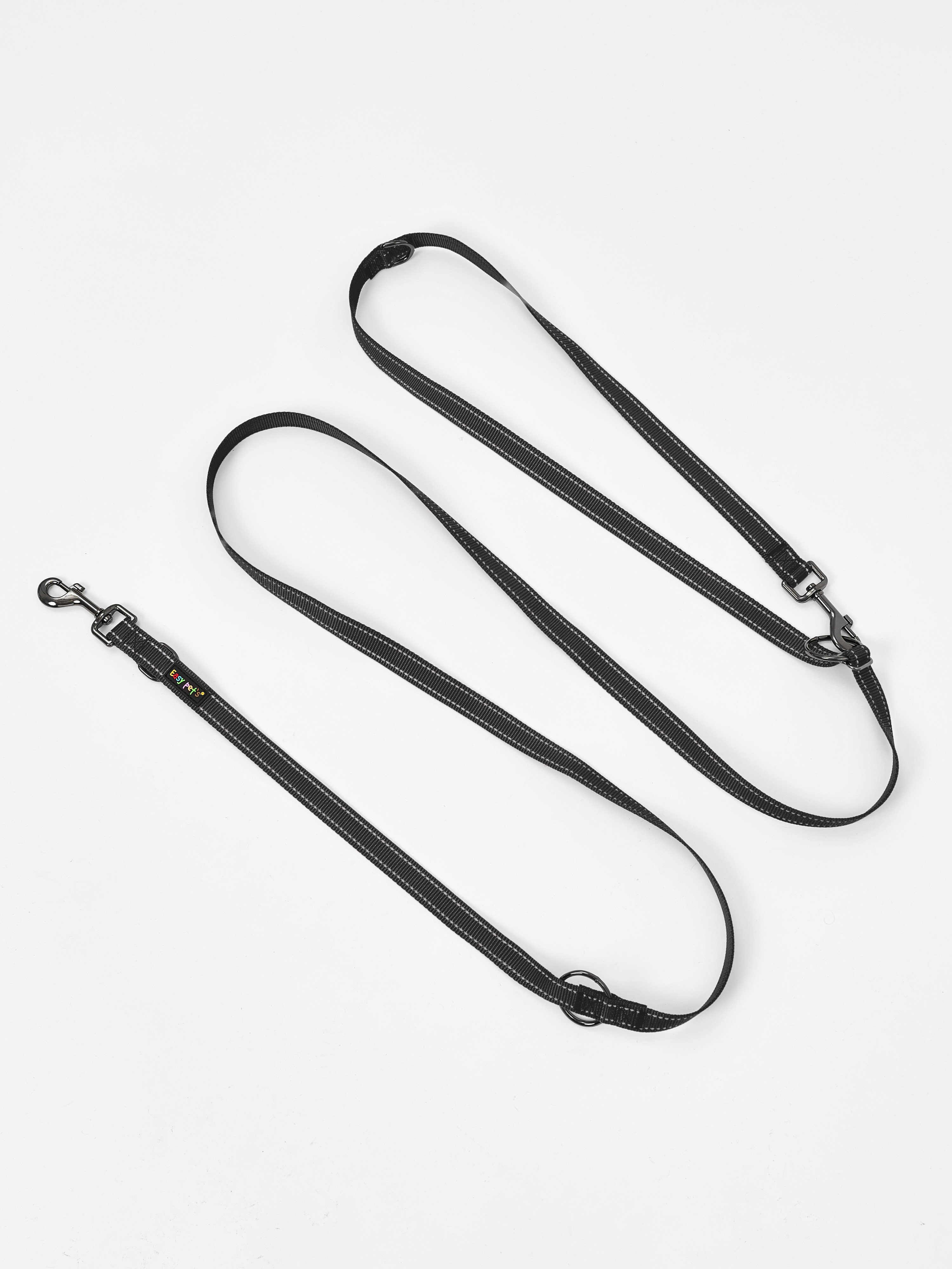 Поводок перестежка для собак Easy Pets 324 цвет Черный р-р S 1см 300см - фото 13