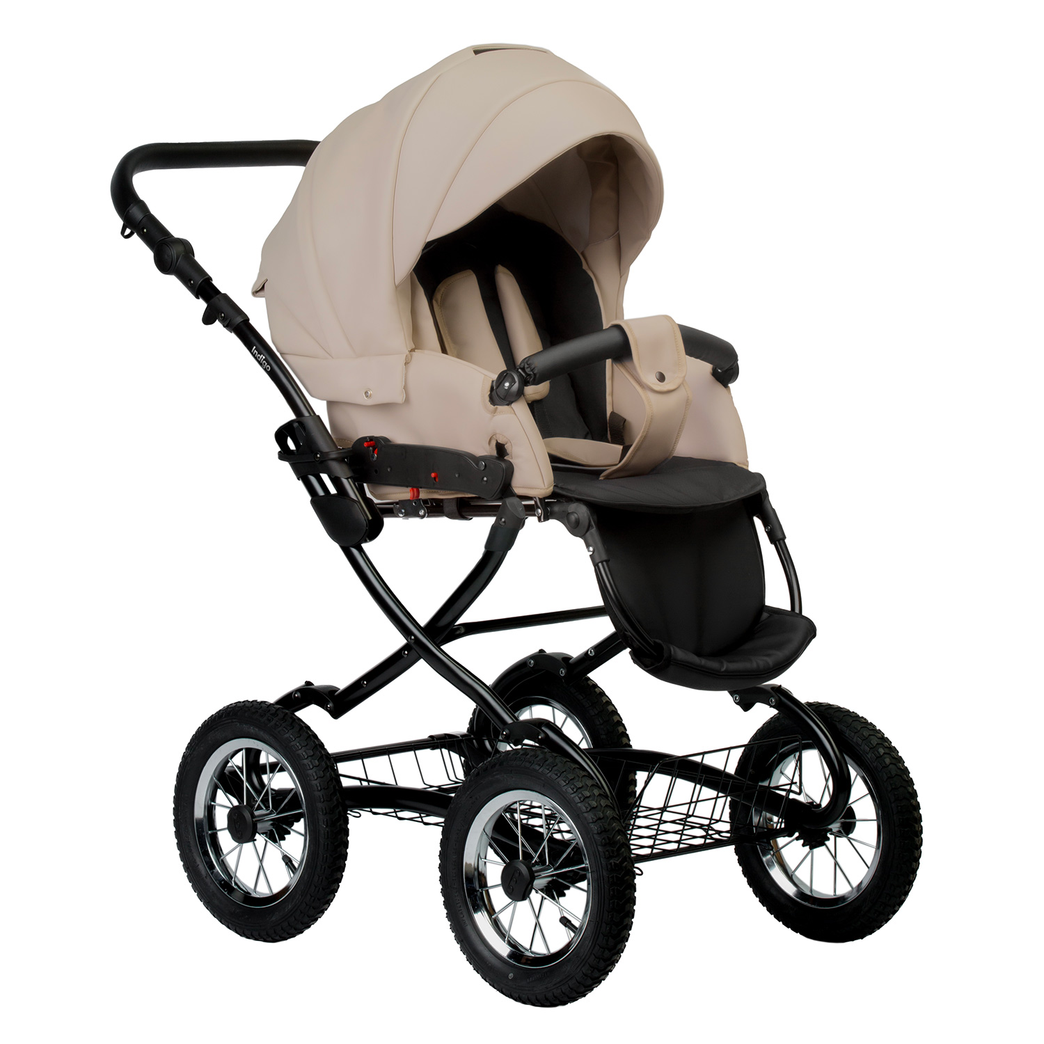 Коляска 2в1 Indigo Barbara Eco 02 бежевый - фото 5