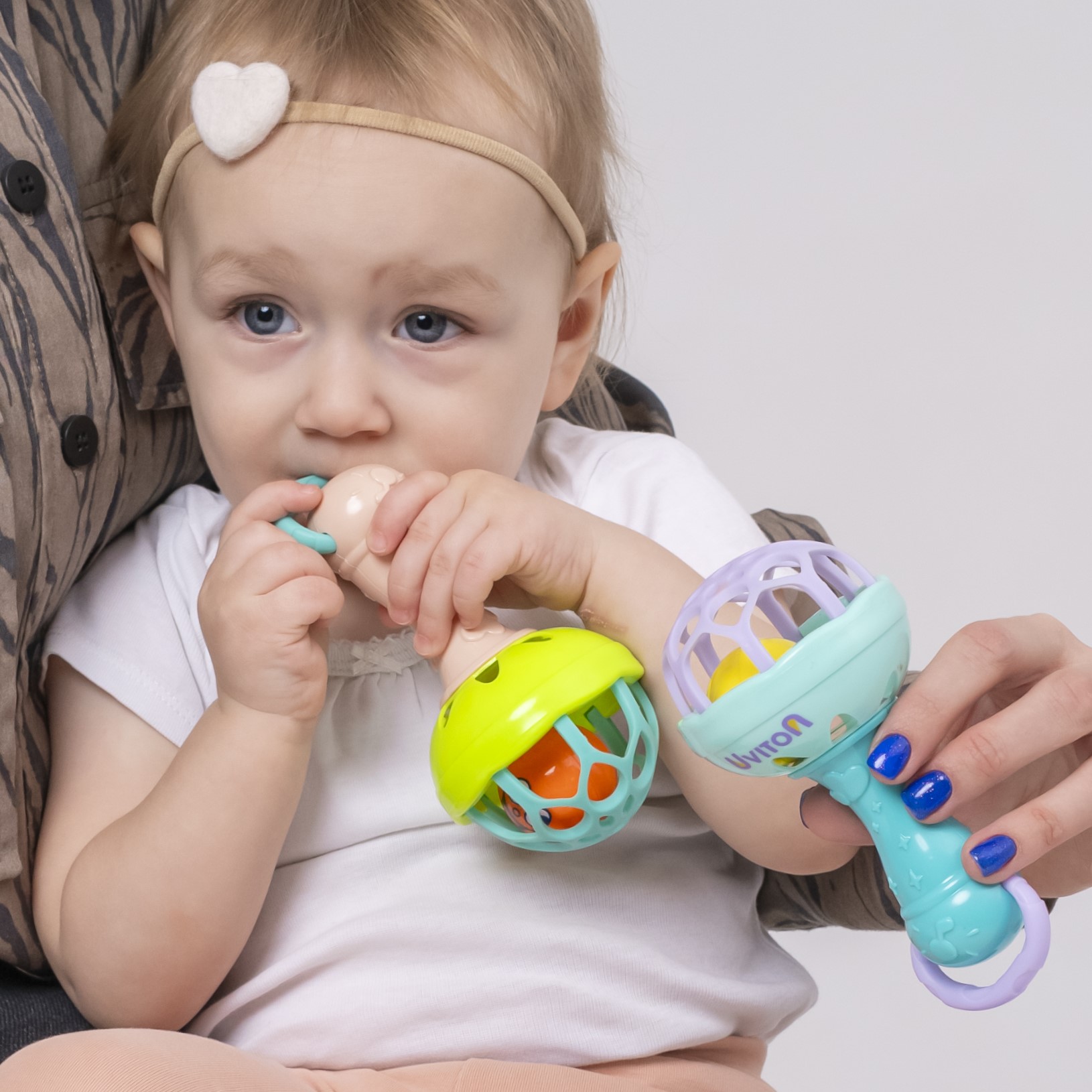 Игрушка Uviton погремушка голубой - фото 14