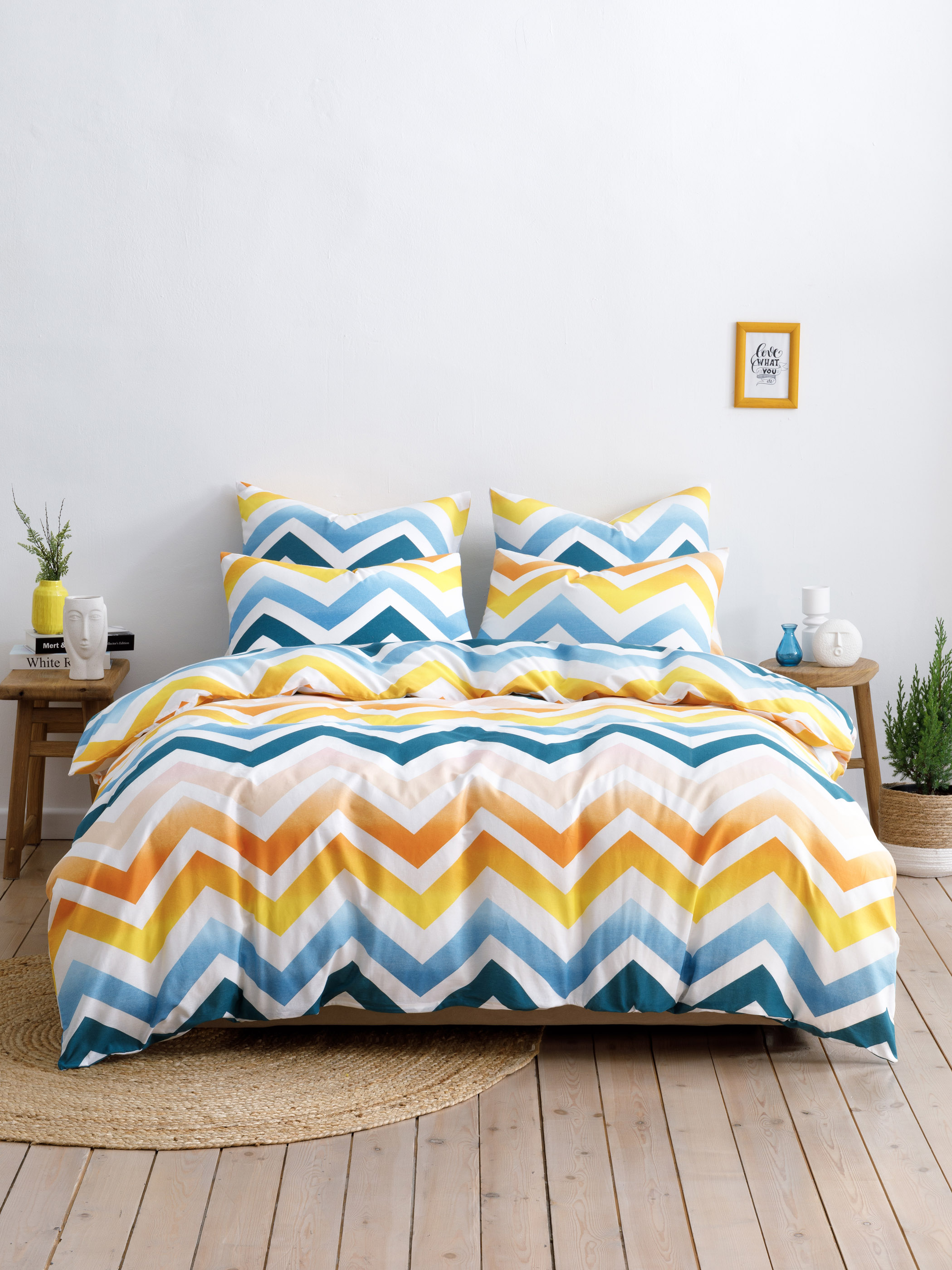 Комплект постельного белья Ночь Нежна Меандр двуспальный 4 предм. - фото 1