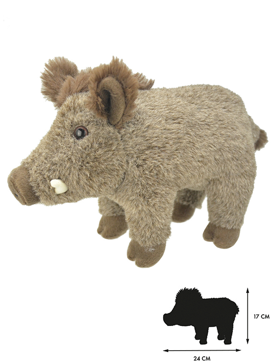 Мягкая игрушка All About Nature свинка Дикий кабан - фото 4