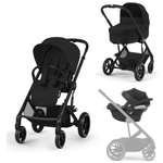 Коляска 3в1 Cybex Balios S Lux 3в1 2025 черный