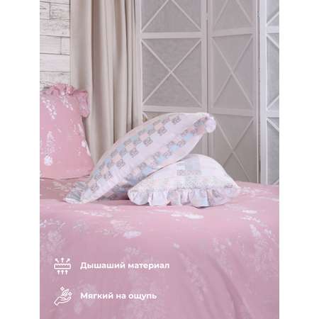 Комплект постельного белья Mona Liza евро Premium Provence сатин pink
