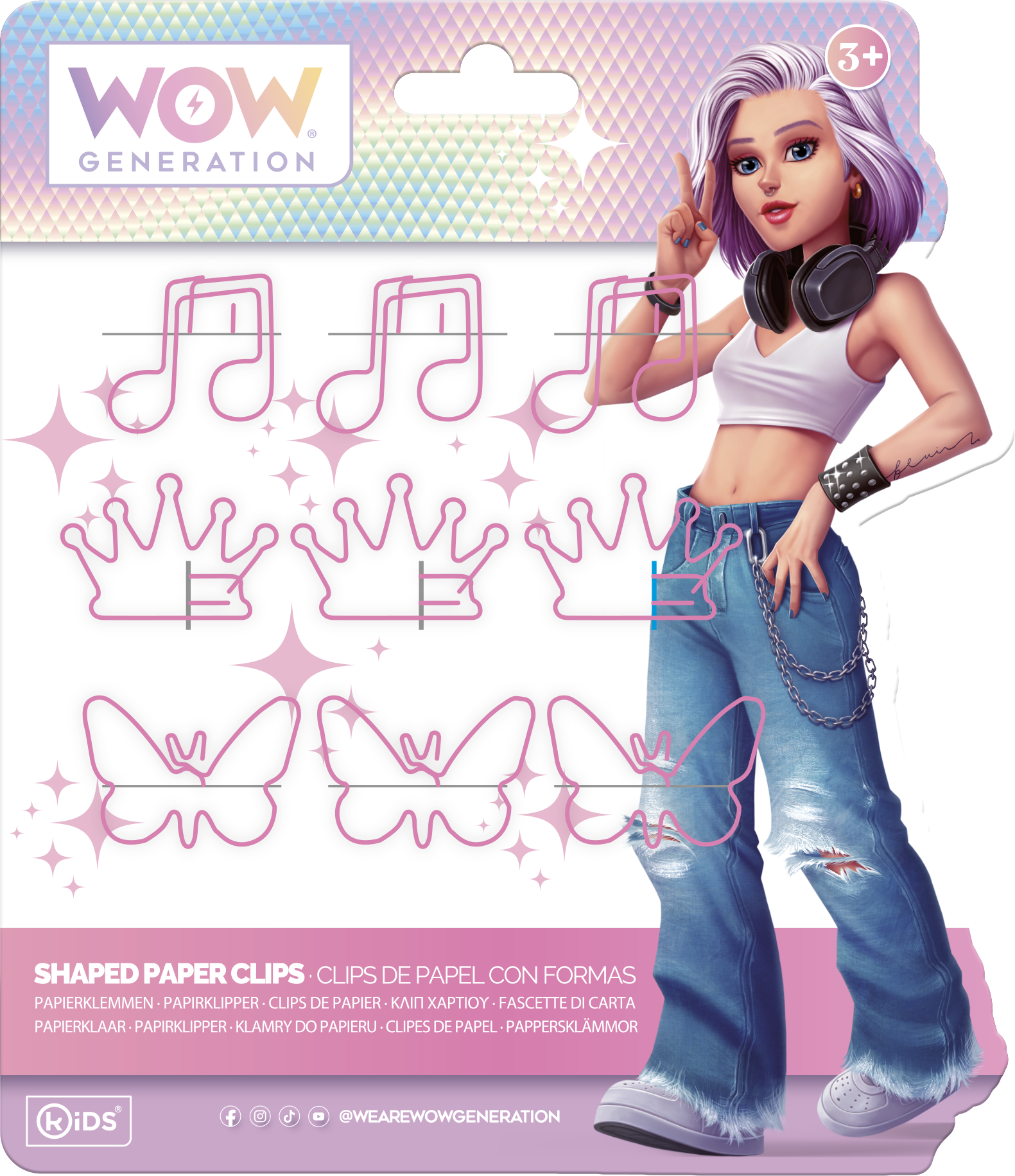 Скрепки WOW Generation 9 шт. - фото 1