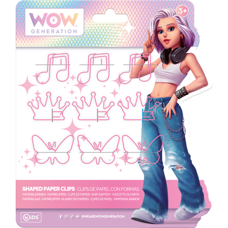 Скрепки WOW Generation 9 шт.
