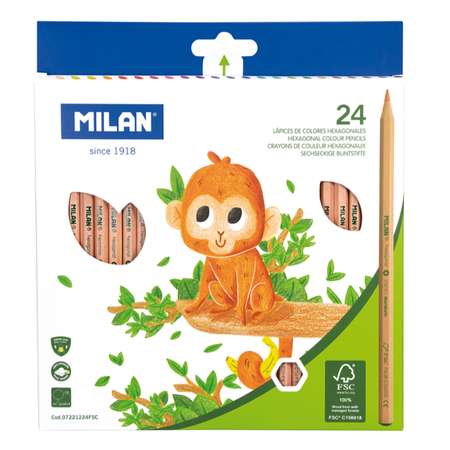 Карандаши цветные MILAN 24 шт.