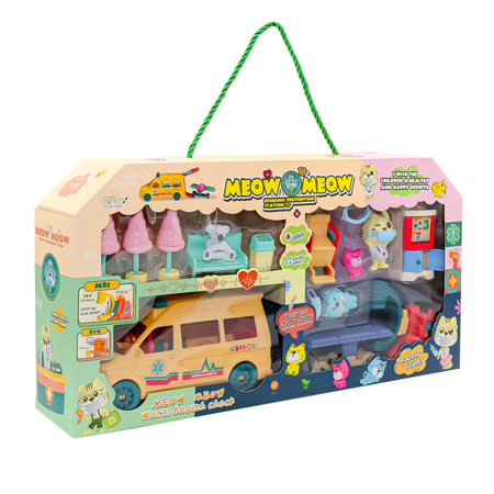 Игровой набор SHARKTOYS Мяу-мяу: Лечебный центр