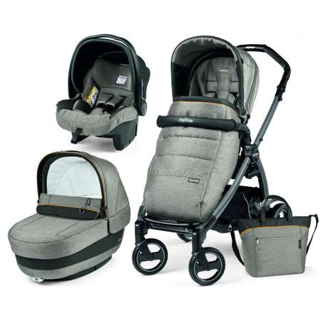 Коляска 3 в 1 Peg-Perego Book S Elite Modular Luxe Grey