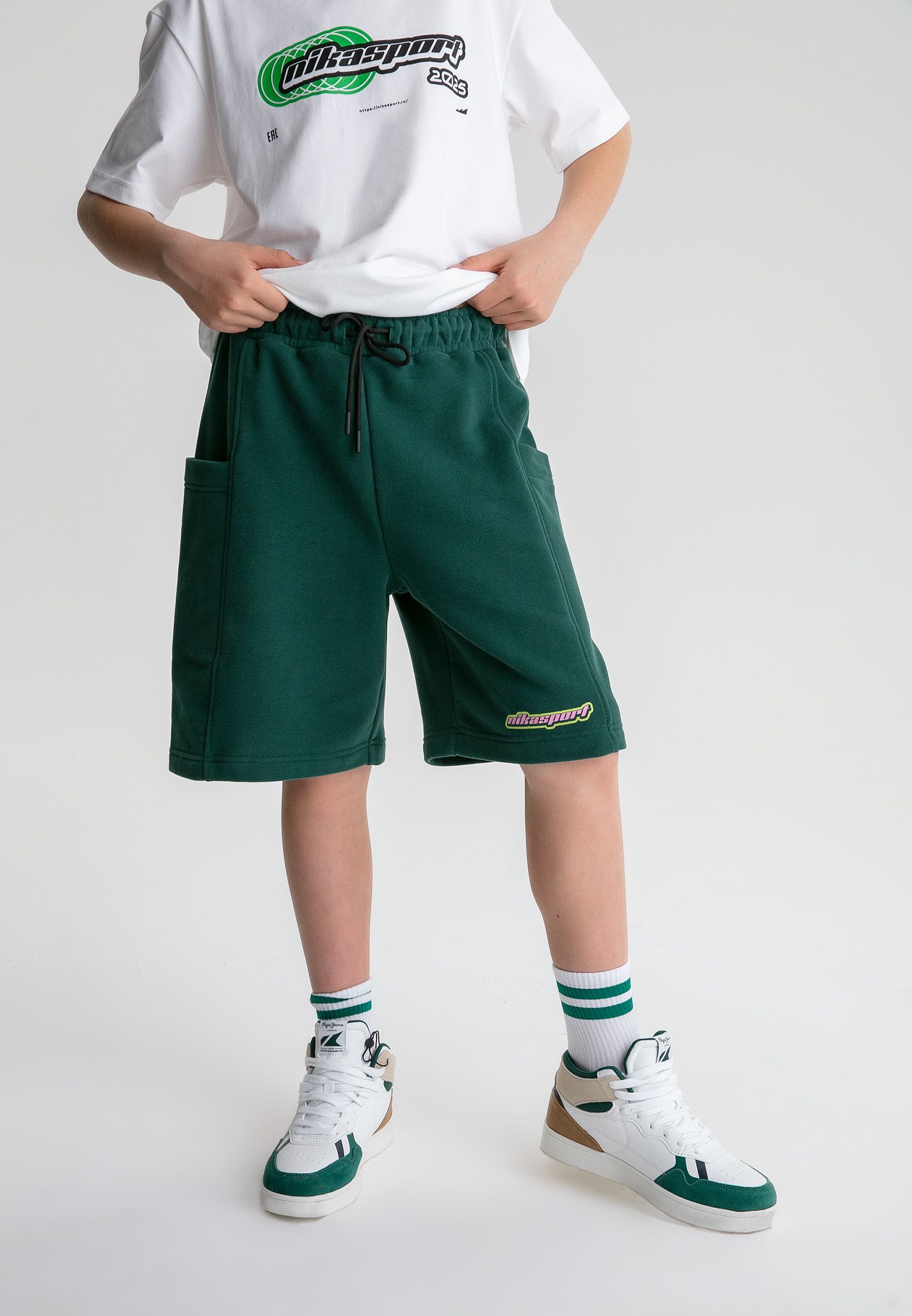 Шорты Nikasport B7LD91-DRK/GRN - фото 2