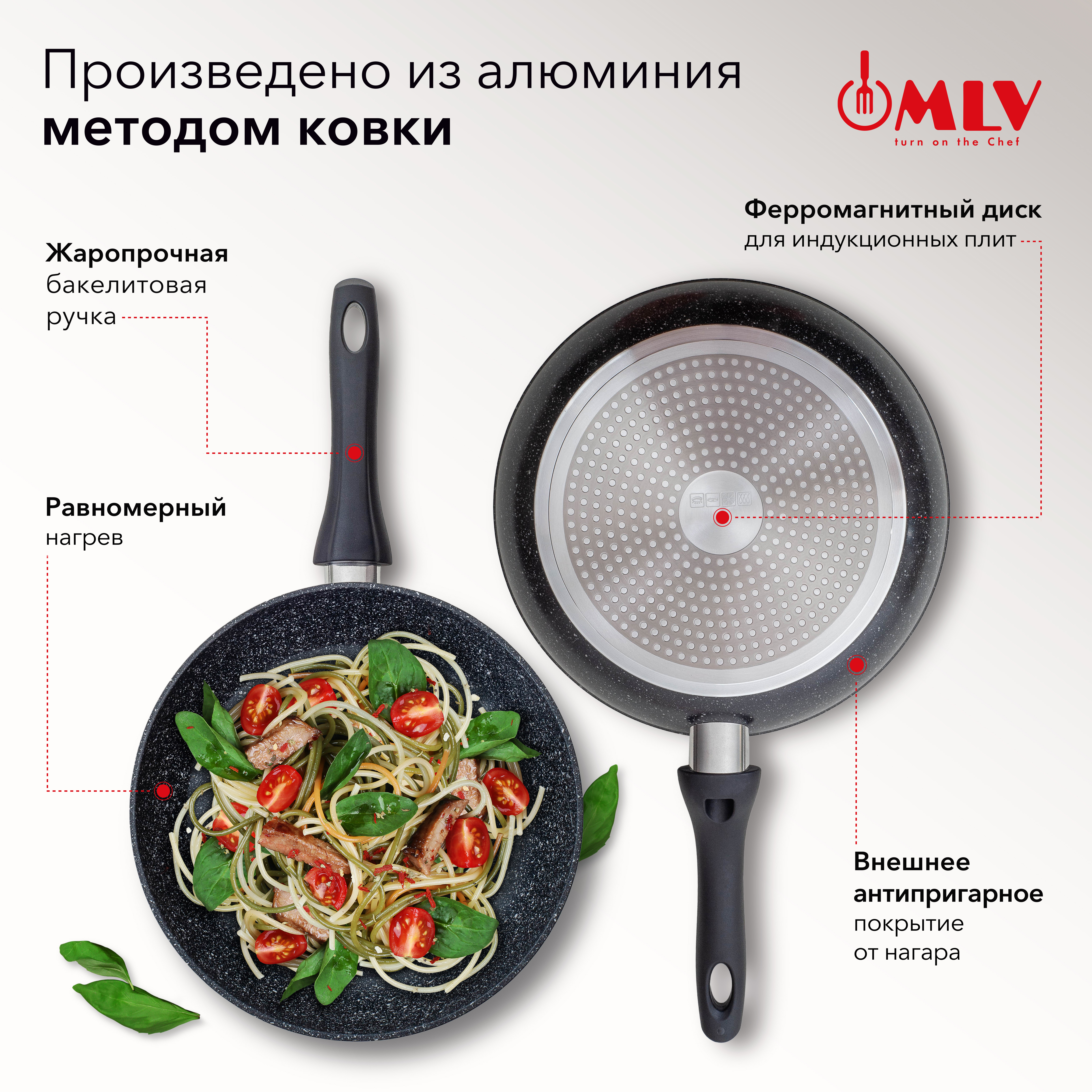 Cковорода с антипригарным покрытием Moulin Villa Orion 24 см - фото 2