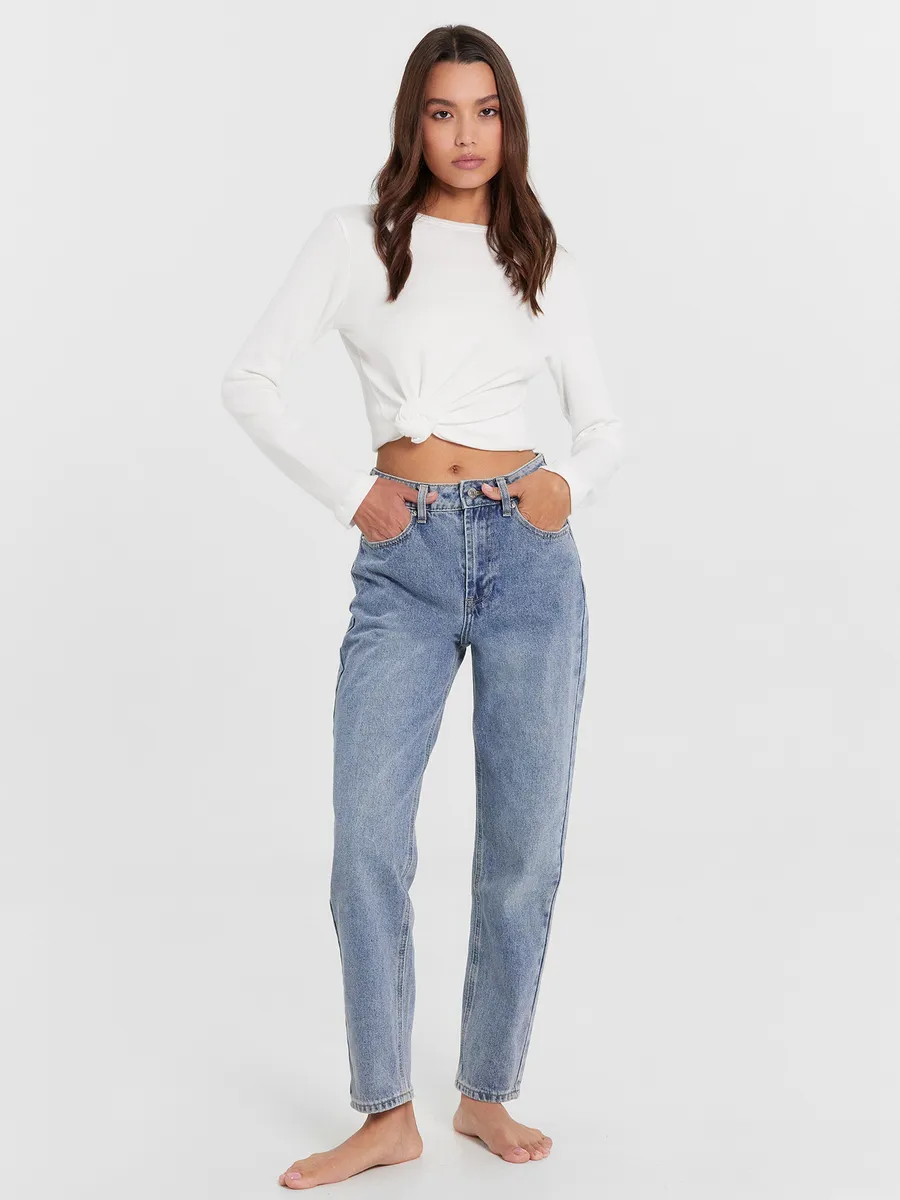 Изображение товара Женские джинсы mom на высокой посадке mark formelle 44 размер