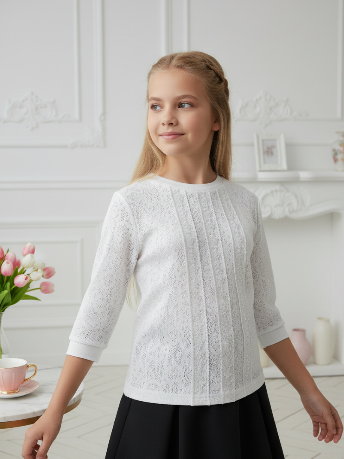 Блузка Ladno 203белый - фото 2