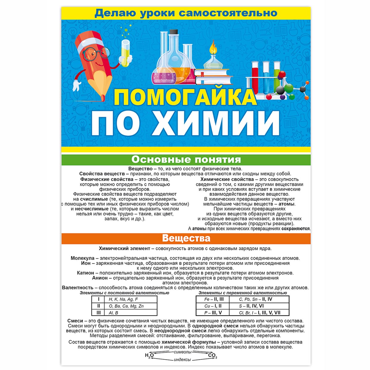 Буклет Открытая планета Помогайка по химии - фото 1