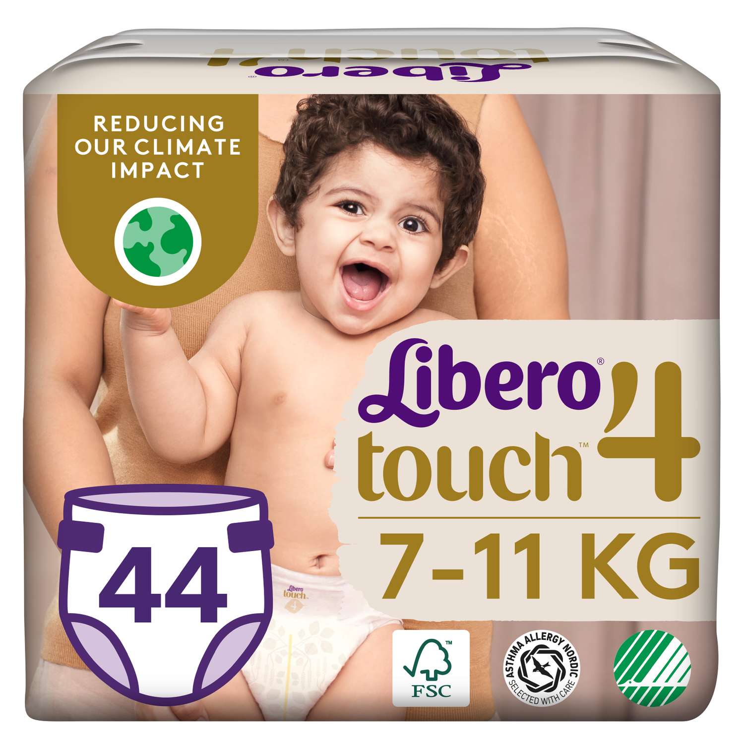 Подгузники Libero 4 (7-11 кг) 44 шт. - фото 1