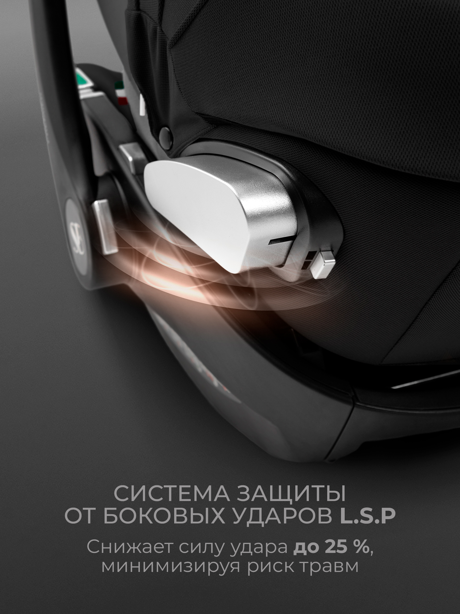 Автокресло Sweet Baby Premier WG06 Pro Black 0 (0 -13 кг) черный - фото 6