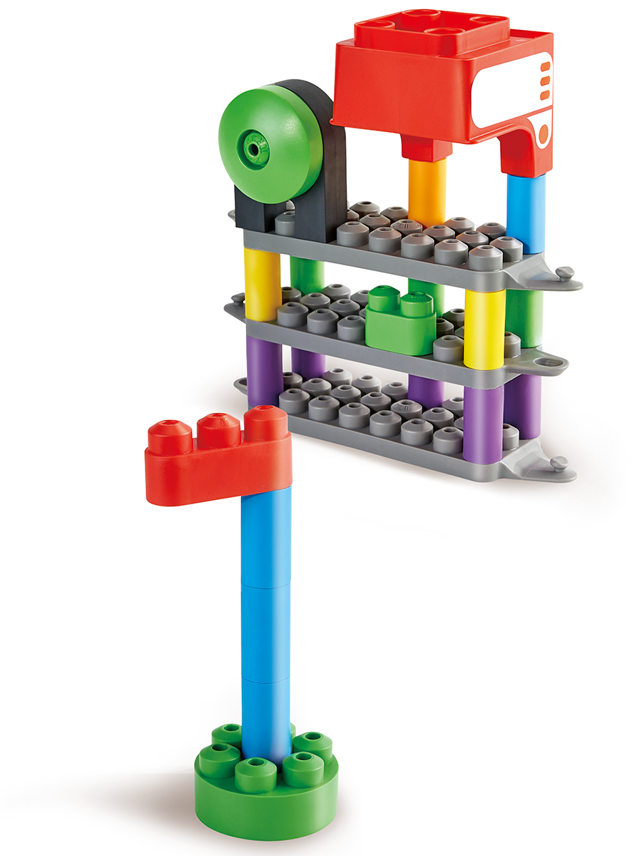 Конструктор Hape Радужный поезд 63 дет. - фото 6