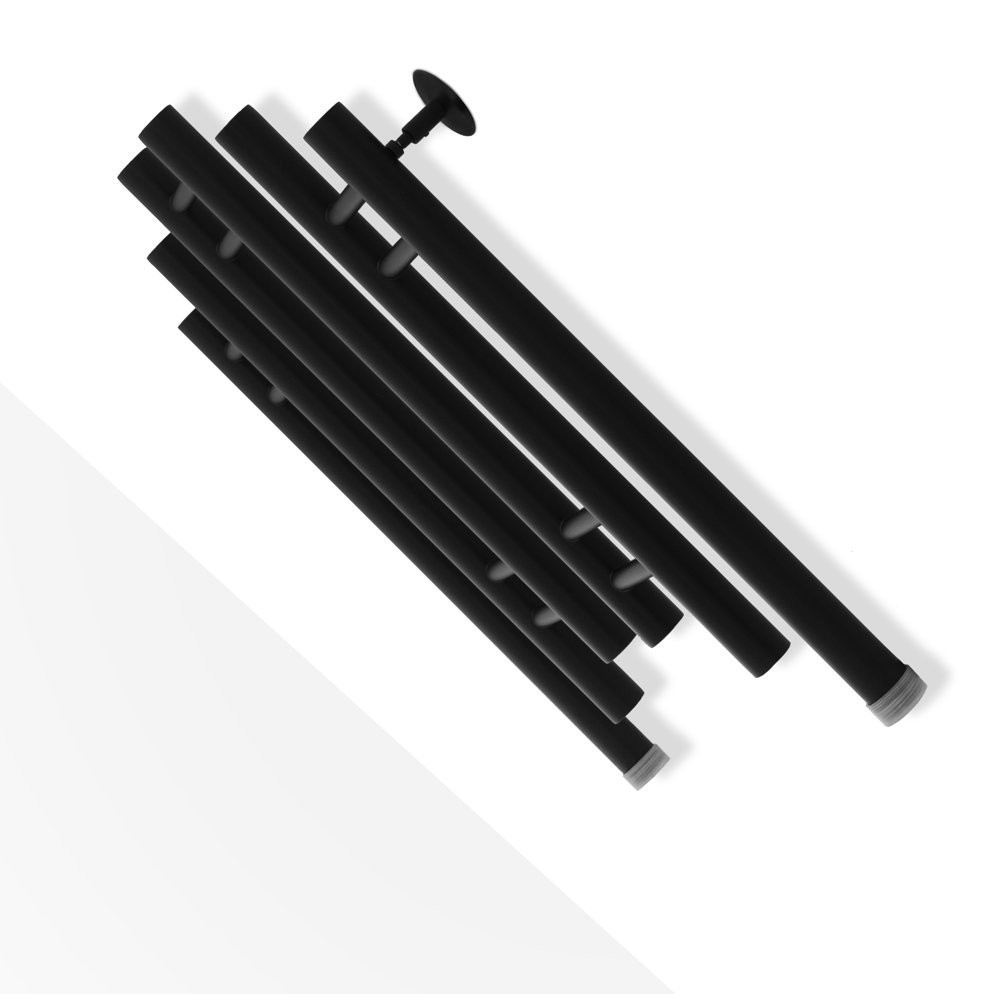 Полотенцесушитель водяной Energy Modern 600x500 черный матовый - фото 4