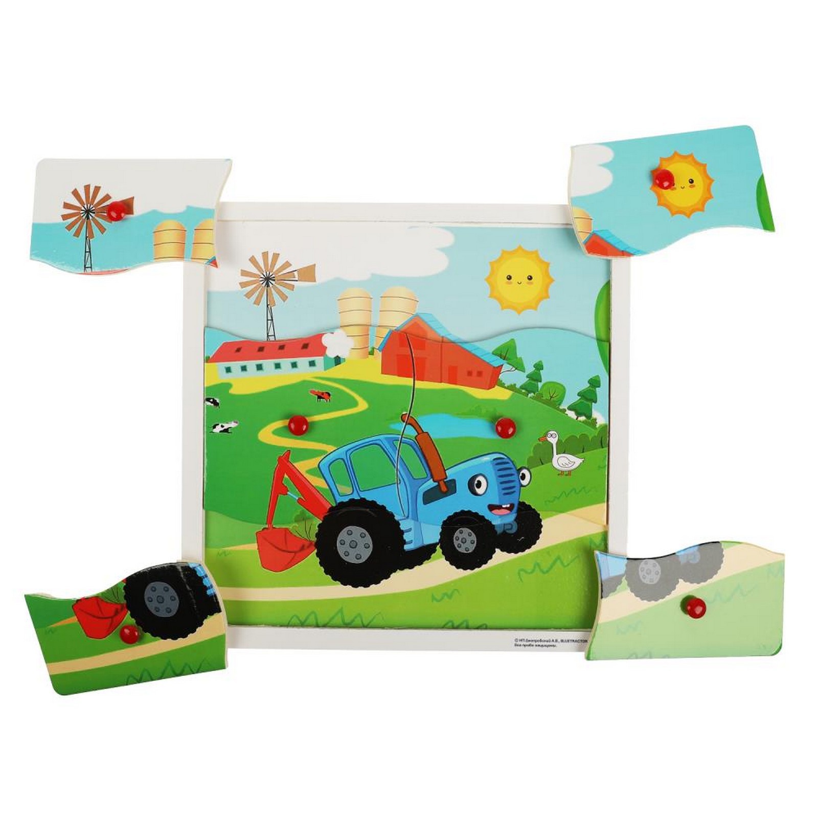 Настольная игра Лесная мастерская Синий трактор - фото 3