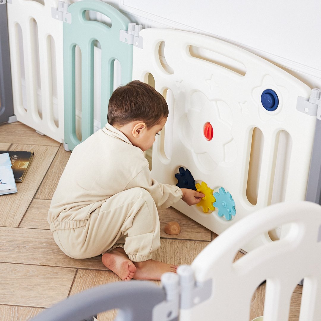 Манеж ширма UNIX Kids Simple Color PPSI12GGW/PPBH3W - фото 12