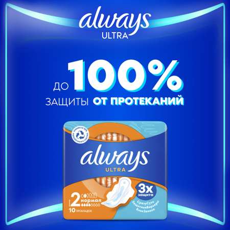 Прокладки ALWAYS Ultra Normal 10шт