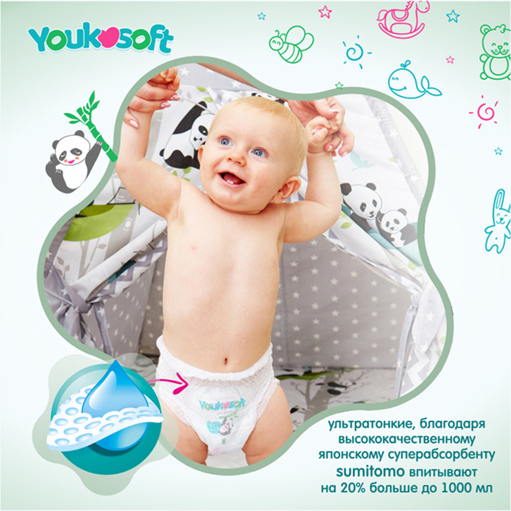Трусики Youkosoft M 46 шт. - фото 7