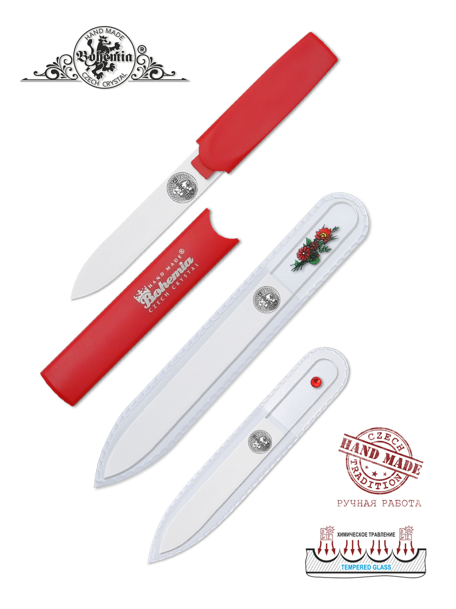 Маникюрный набор BOHEMIA Czech Glass Nail Files 3 предм. - фото 2
