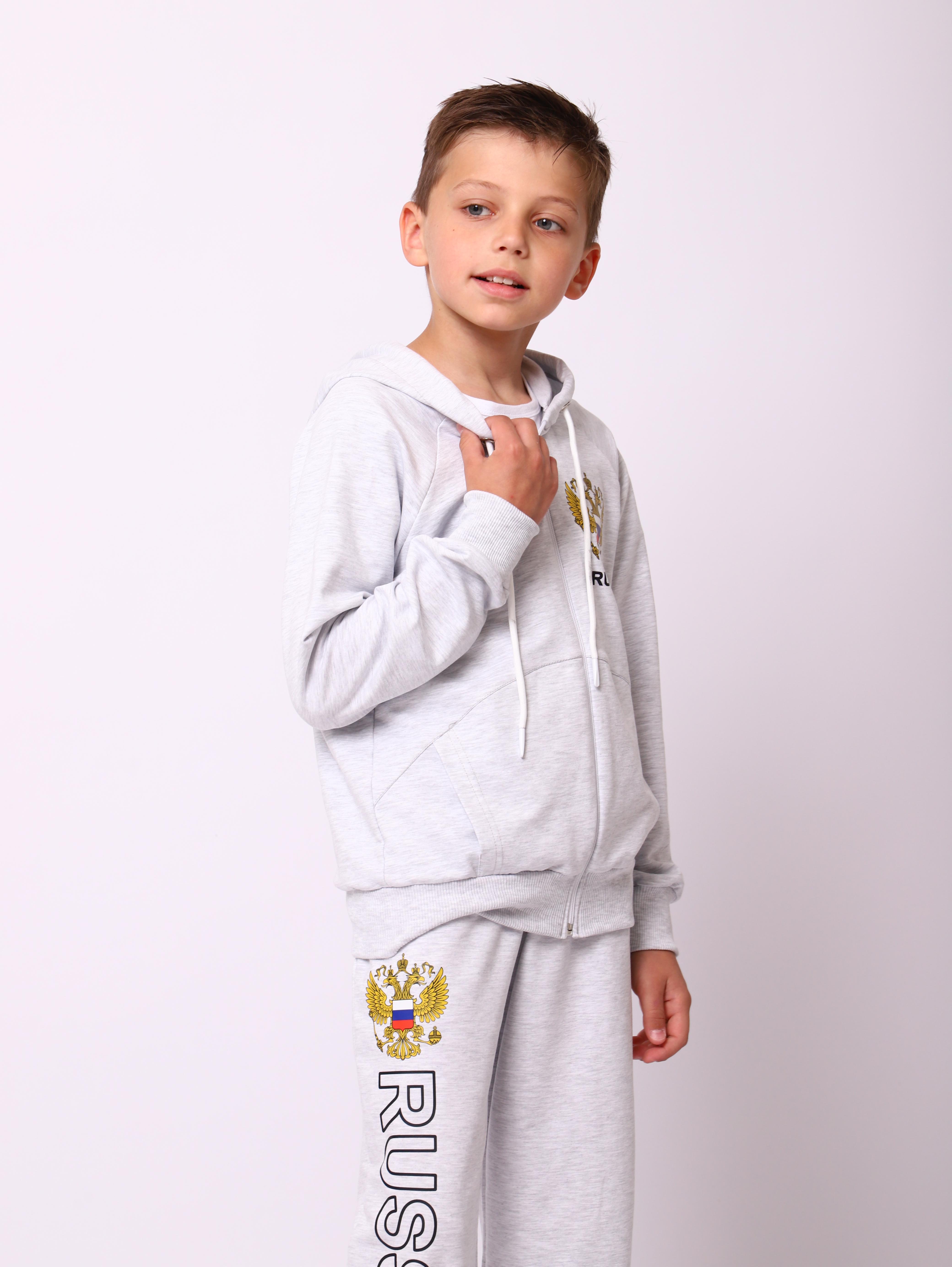 Костюм ЛАДОШКИ Костюм Марафон Серый Меланж - фото 7