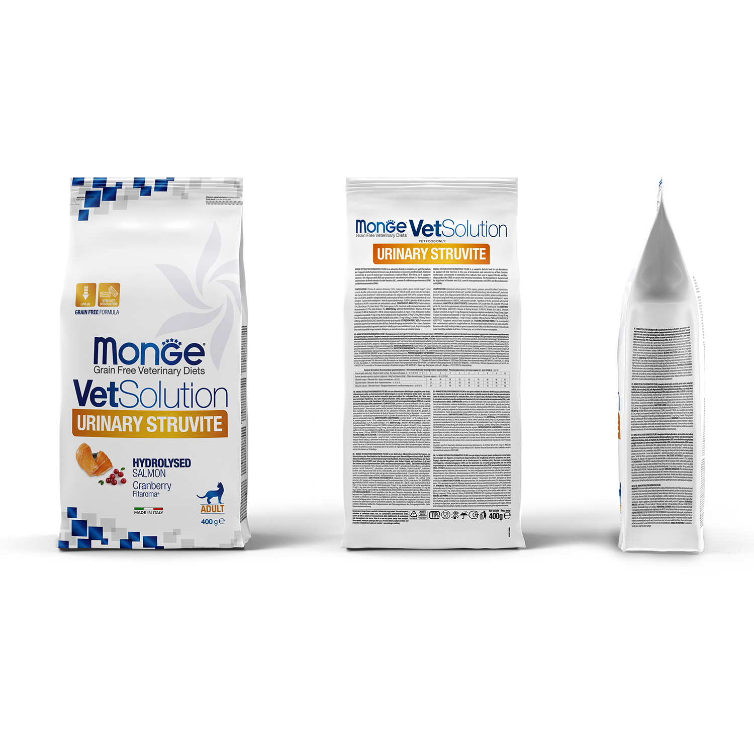 Корм для кошек диетический MONGE VetSolution Cat Urinary Struvite при струвитном течении МКБ 400г - фото 2