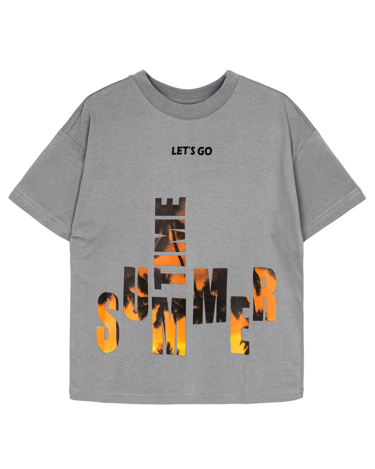 Футболка Lets Go 52357_серый - фото 2