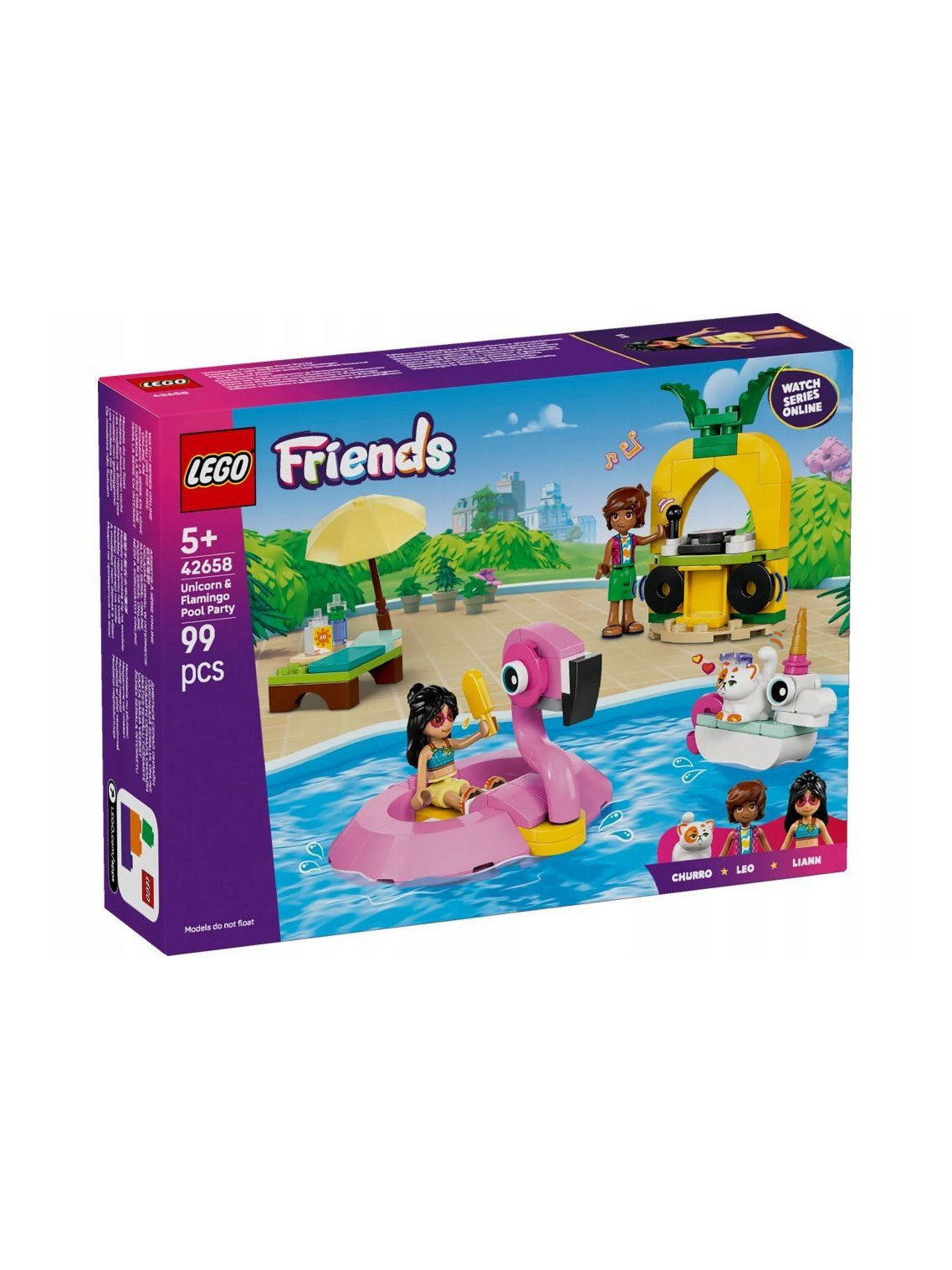 Конструктор LEGO Friends Вечеринка у бассейна 99 дет. - фото 1