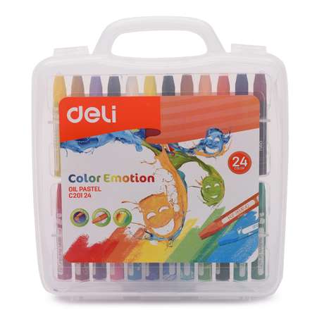 Пастель художественная сухая Deli 24 шт.