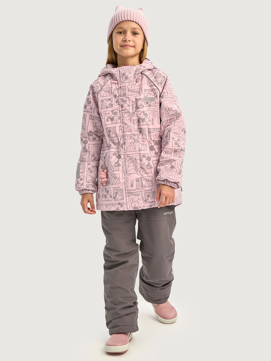 Костюм NIKASTYLE 7м2026 пудра/кофе - фото 1