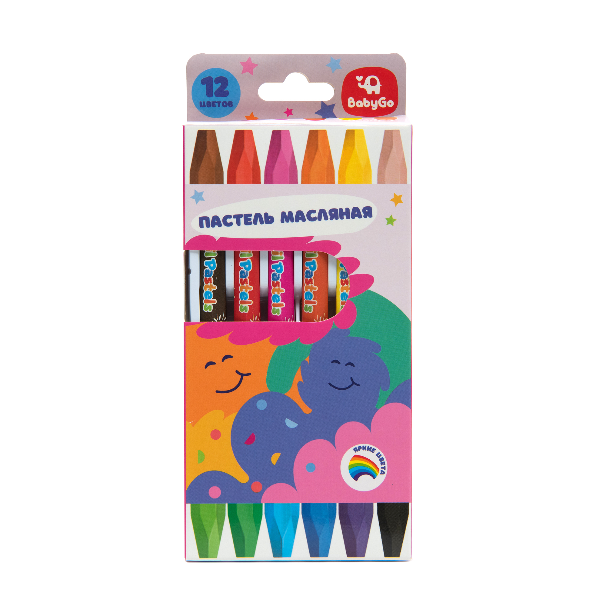Пастель масляная BabyGo 12 шт. - фото 1