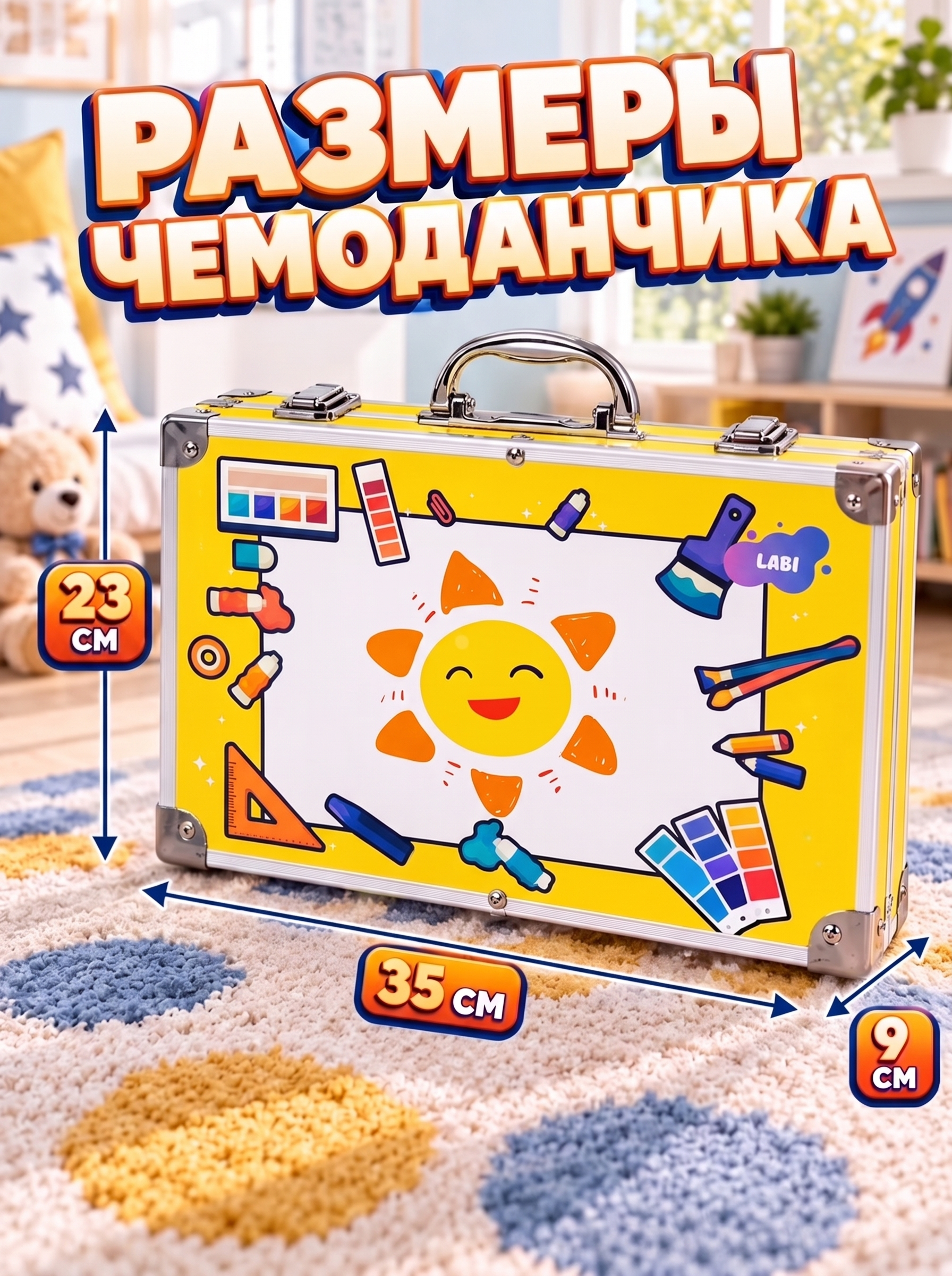 Набор для рисования LABI Солнышко 147 шт. - фото 7