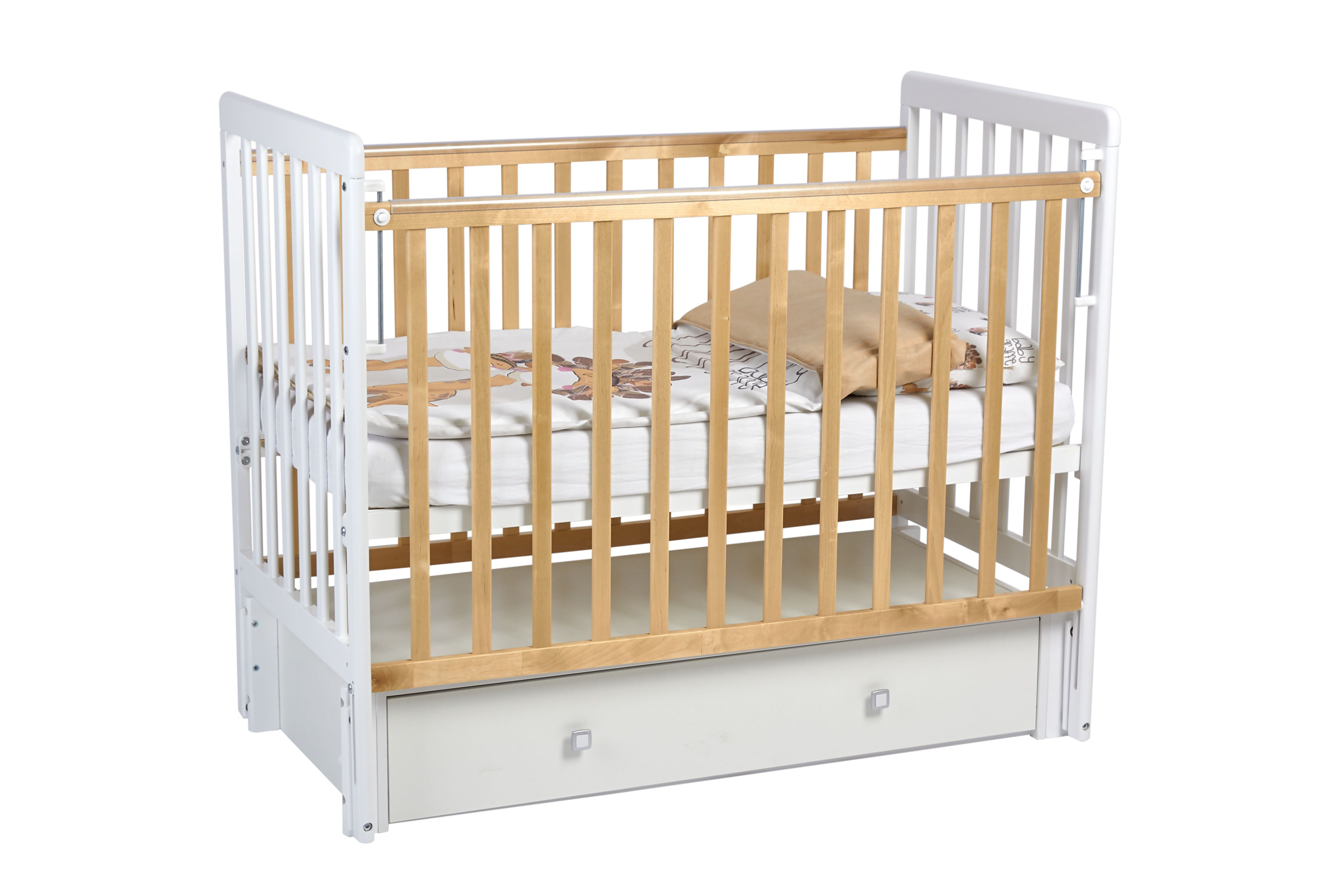 Детская кроватка Polini kids прямоугольная, универсальный маятник - фото 13