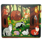 Игрушка Нескучные игры рамка-вкладыш Кто живет в лесу