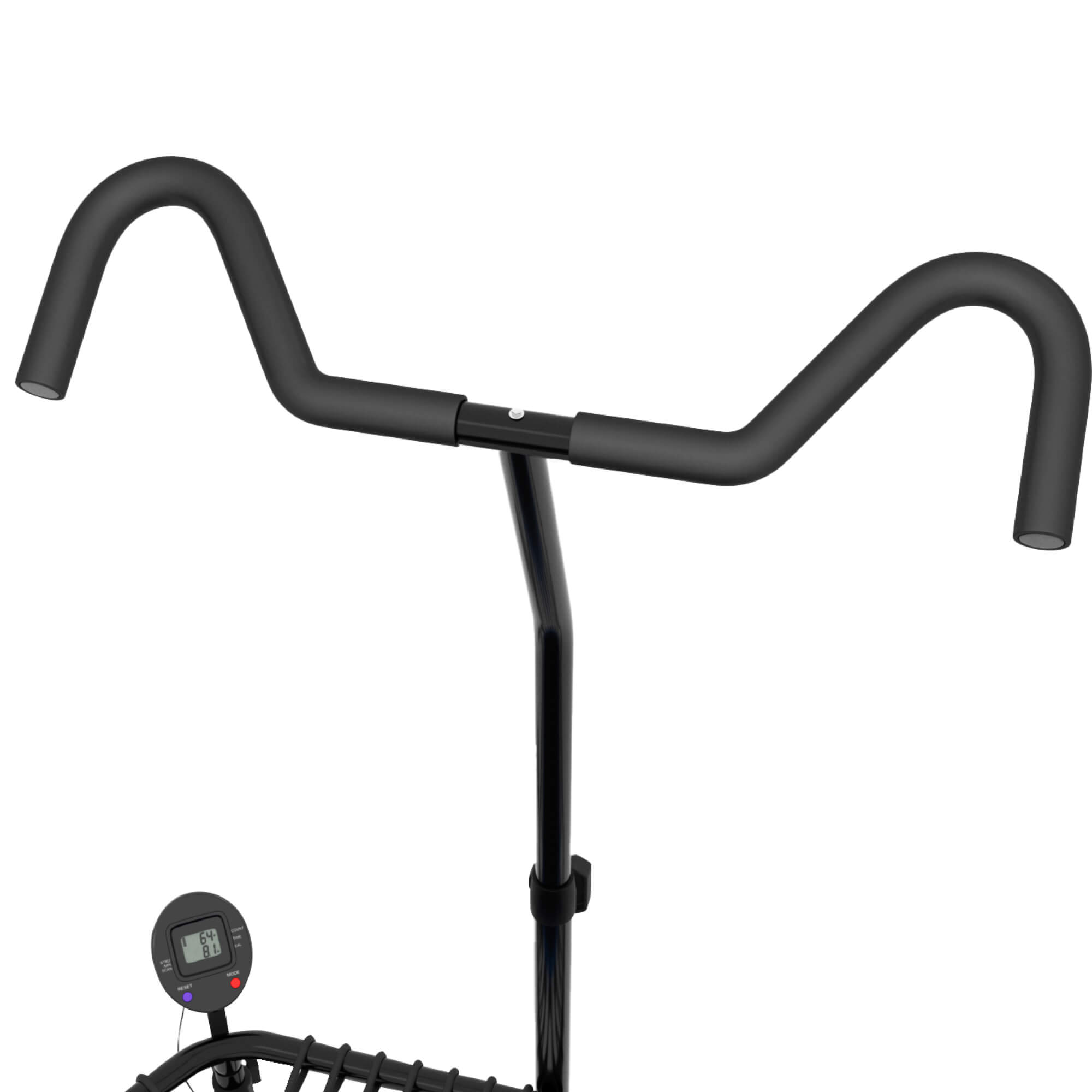 Батут fitness pro blue UNIX line спортивный с ручкой диаметр 125см до 130 кг счетчик прыжков - фото 21