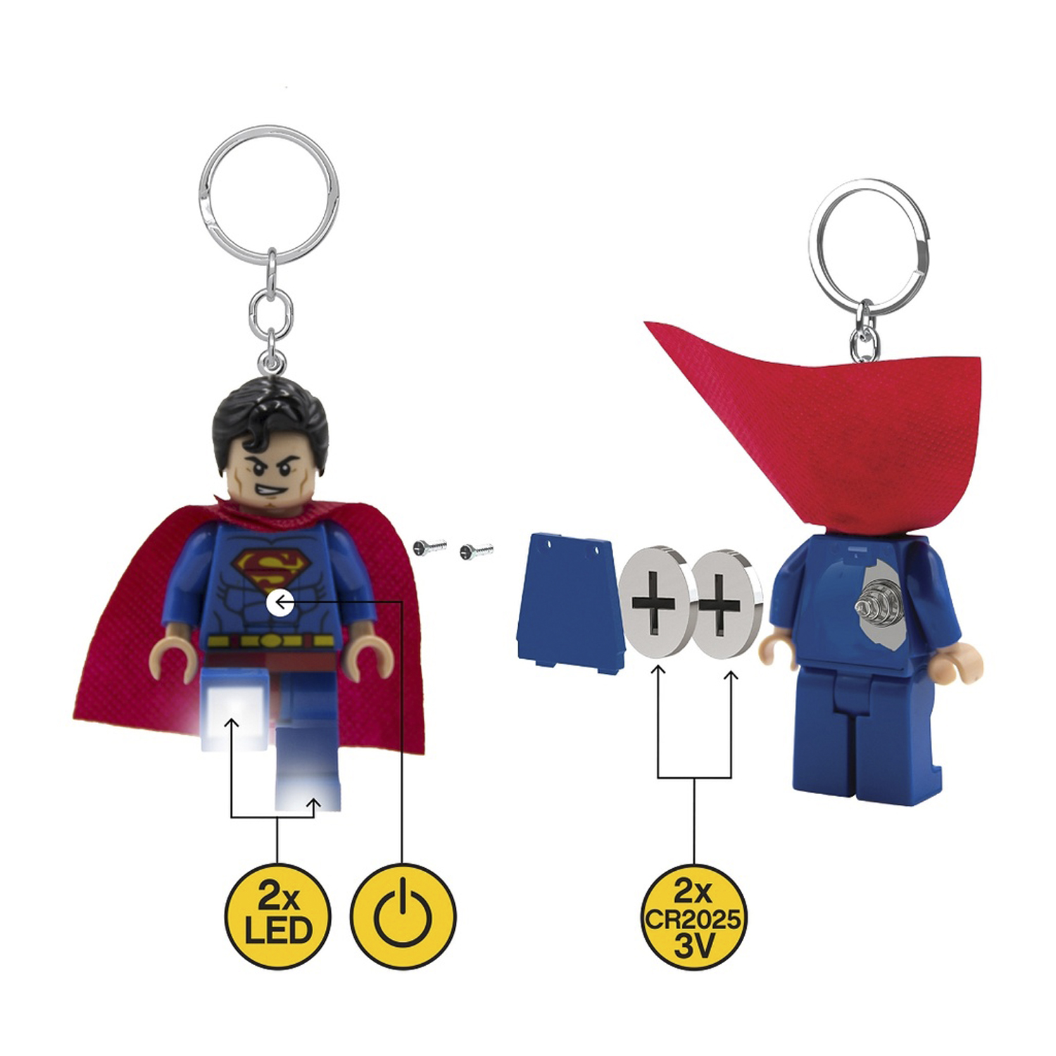 Брелок-фонарик LEGO Superman - фото 7