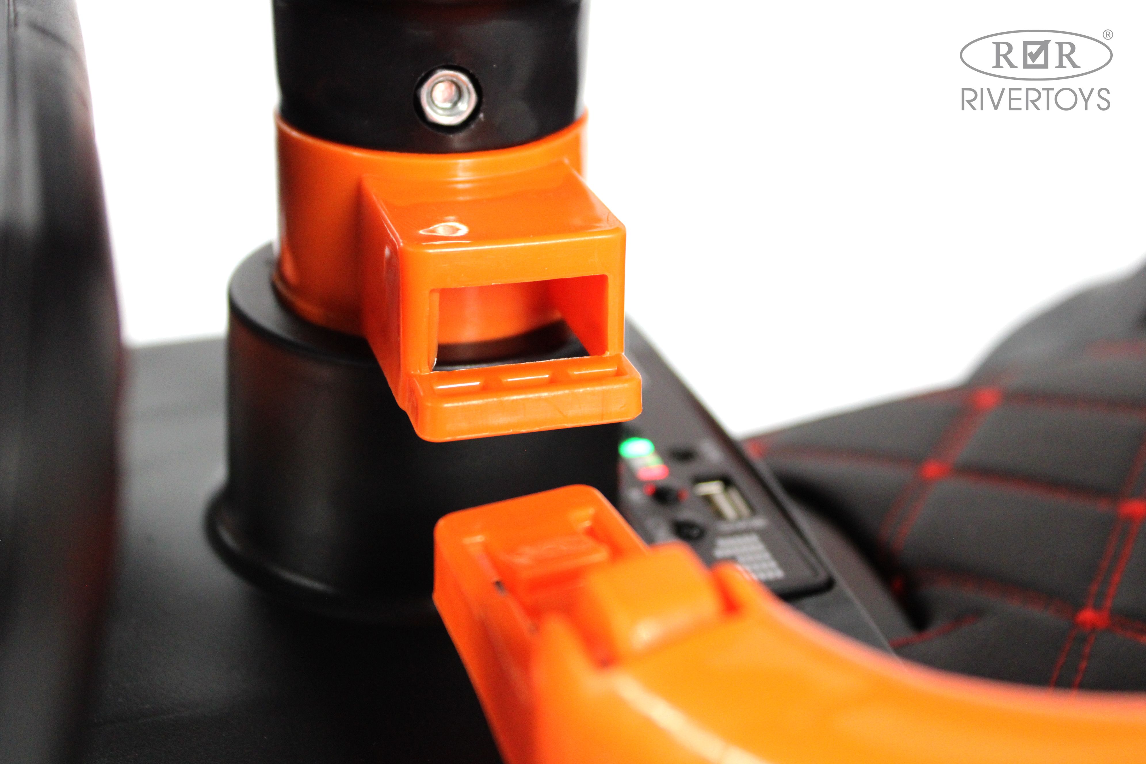 Электромобиль RIVERTOYS G003GG-ORANGE С пультом ДУ - фото 13