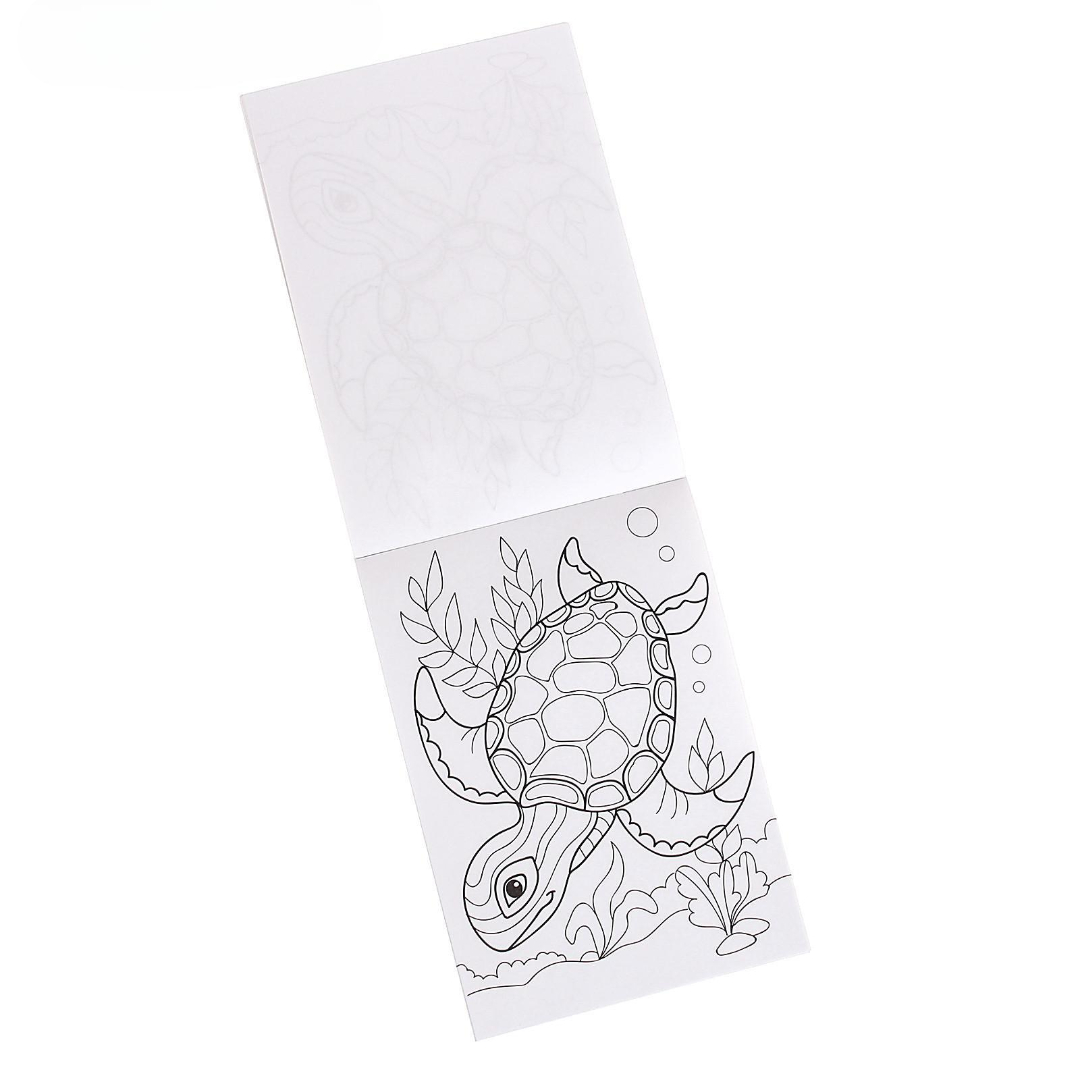 Комплект раскрасок Буква-ленд 100 листов Подводный мир - фото 3