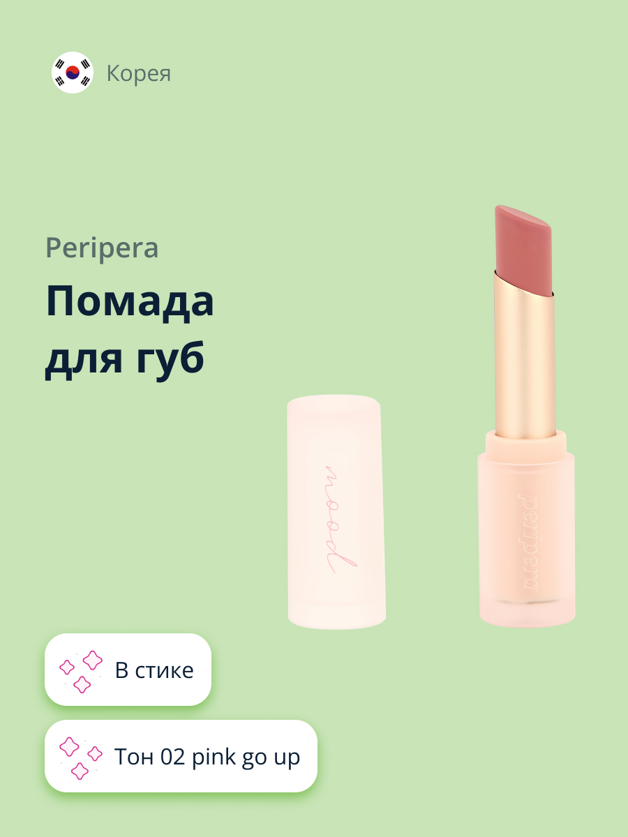 Помада для губ Peripera Ink mood matte stick тон 02 pink go up - фото 1