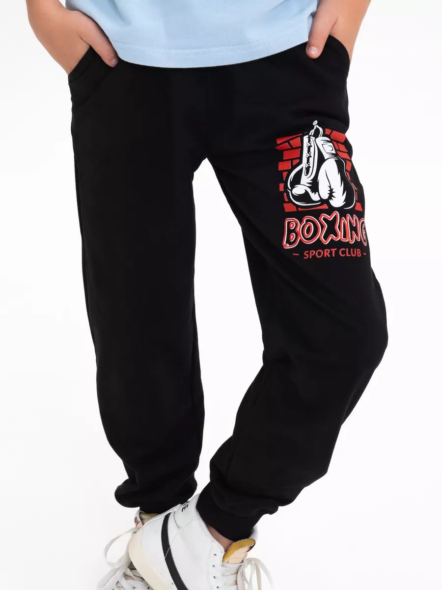 Брюки DANKIDS Брюки трикотажные Боксинг BLE-0021Т Темно-синий - фото 1