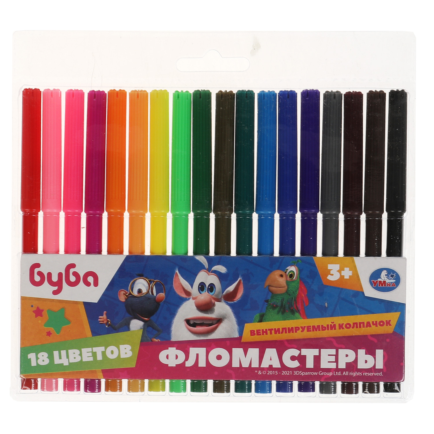 Фломастеры УМка 18 цв. - фото 1