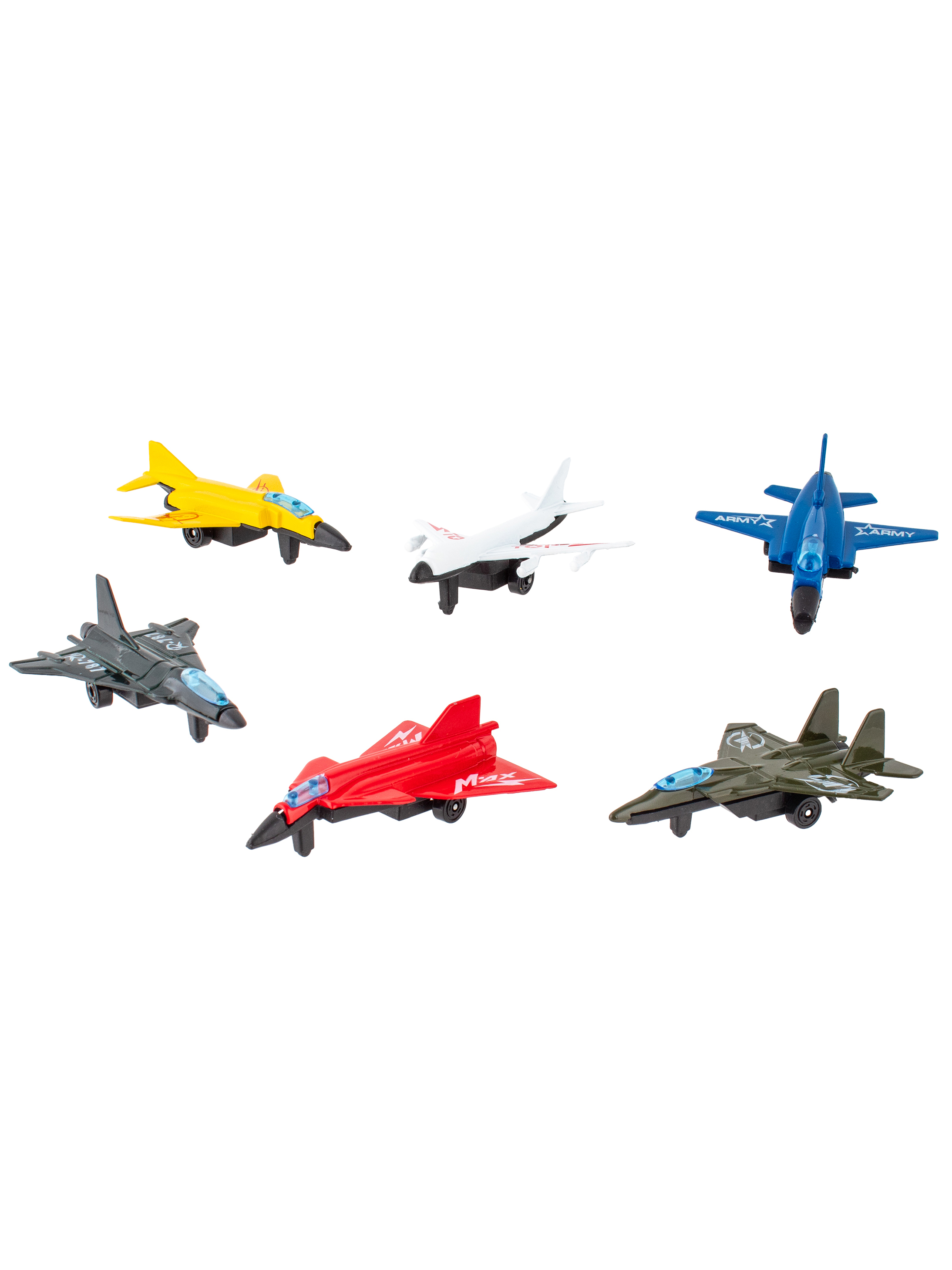 Игровой набор KiddieDrive Самолеты металлические 6шт 91007_н - фото 6