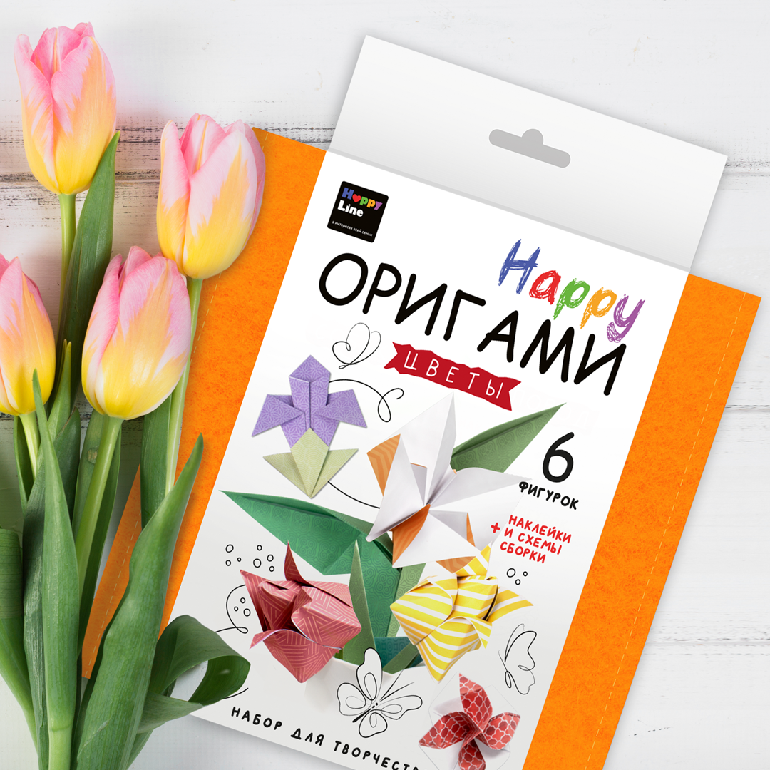 Набор для творчества HappyLine оригами Цветы - фото 8
