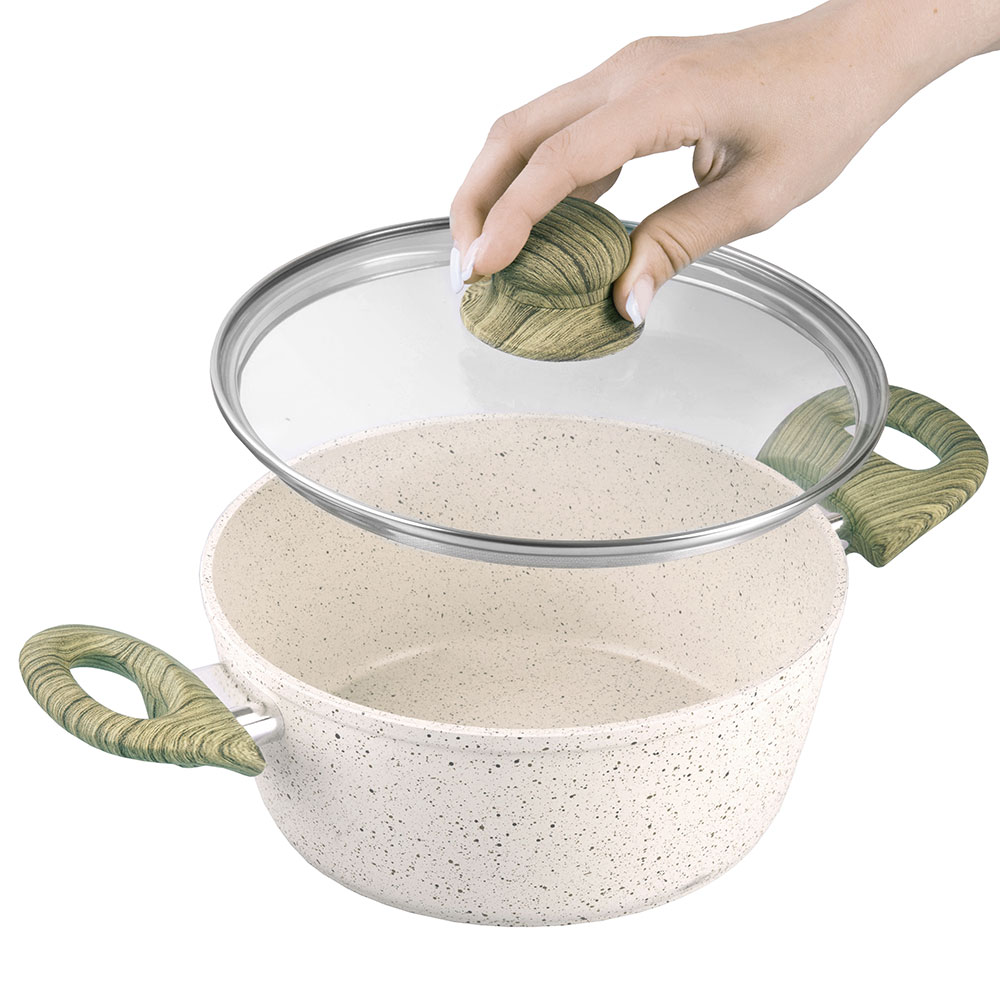 Кастрюля ENDEVER Stone-Beige-20C - фото 4