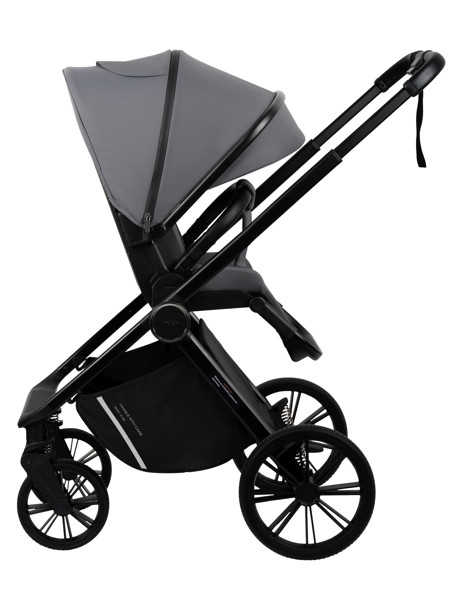 Коляска 3в1 Indigo Sting темно-серый - фото 16